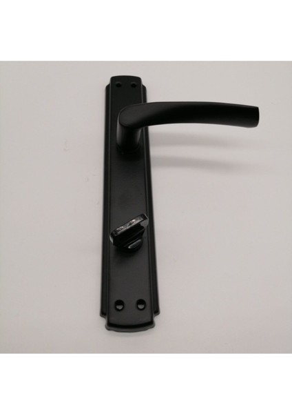 Şık Siyah Aynalı Mat Banyo ve Wc Kapı Kolu, Sağ Açılım Uyumlu indirimleri