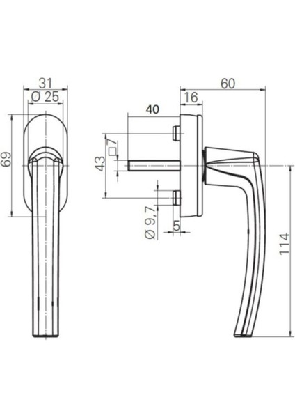 Koyu Kahve Pencere Kolu, Dayanıklı ve Şık Tasarım fiyatları