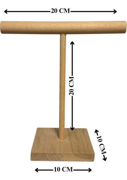 Ahşap Takı ve Saat Organizeri, Bileklik Askısı, Düzenleyici, 20CM, Kahverengi indirimleri