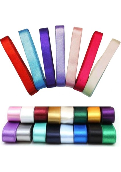 Saten Kurdele 1 cm 10 Metre Ekru