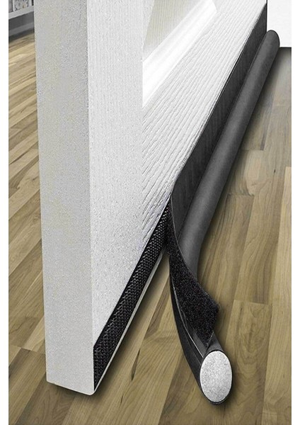 Iki Adet Gri Kapı Altı Rüzgar ve Isı Yalıtım Süngeri Seti