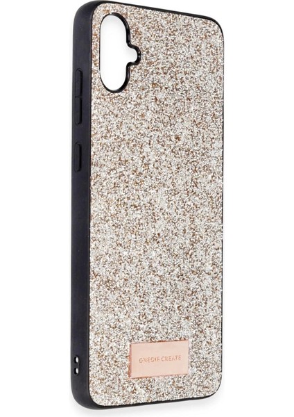 Onegif Samsung Galaxy A05 Bright Simli Kapak - Gold fiyatları