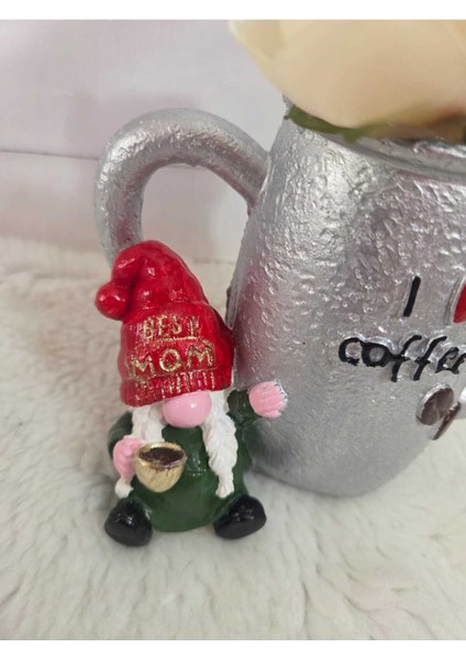 Çaydanlık Saksı Sukulent,''best Mom'' Yazılı Cüce Objeli Çaydanlık Sukulent Saksı. indirimleri