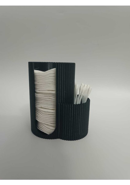 Şık Siyah Kompakt Makyaj Organizeri, Düzenli ve Estetik Saklama Çözümü