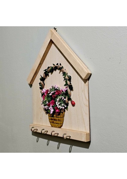 El Yapımı Kapı Giriş Anahtarlık Askılığı, Duvar Dekoru, Kahverengi fırsatları