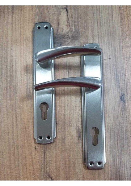 Şık Aynalı Nikel Saten Dış Kapı Kolu, Dayanıklı ve Estetik Tasarım