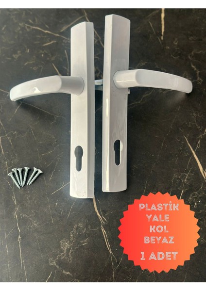 Beyaz Pvc Kapı Kolu, Balkon, Tuvalet, Banyo, Barel Yuvalı, 1 Adet fiyatları