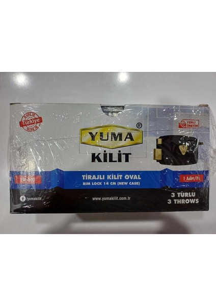 Oval Trajlı Kilit YM-600, Dayanıklı ve Güvenli Kullanım Için Ideal Seçenek