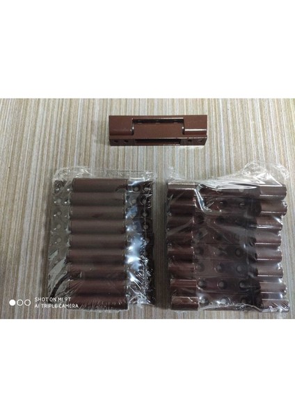 Zamak 95MM Pvc Pimapen Kapı Menteşesi 10'lu Set Kahverengi fiyatları