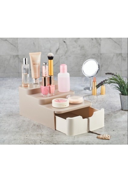 Çekmeceli Çok Renkli Makyaj ve Takı Organizer Kutusu, Düzenli ve Şık Kullanım