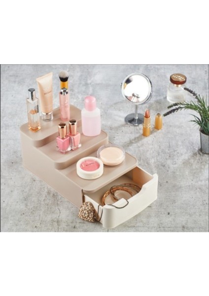 Çekmeceli Çok Renkli Makyaj ve Takı Organizer Kutusu, Düzenli ve Şık Kullanım fiyatları