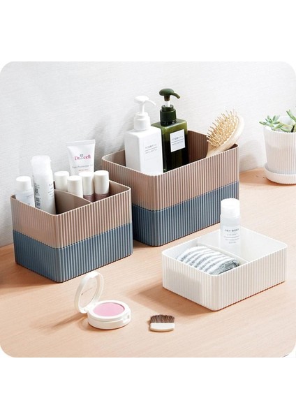 Iki Bölmeli Şık ve Kullanışlı Organizer, Düzen Sağlayan Pratik Depolama Çözümü