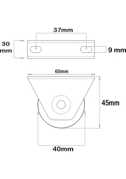 40MM Bilyalı Rulmanlı Kepli Makara Sürgülü Kapı Ray Tekerleği fırsatları