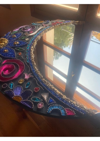 Turkuaz Renkli Şık Filografi Ayna, Ev Dekorasyonuna Tarz Katacak. modelleri