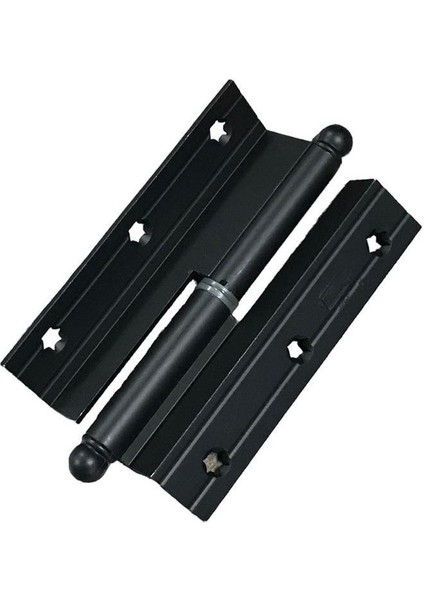 Sol Alüminyum Cumbalı Kapı Menteşesi, Siyah, 10 cm