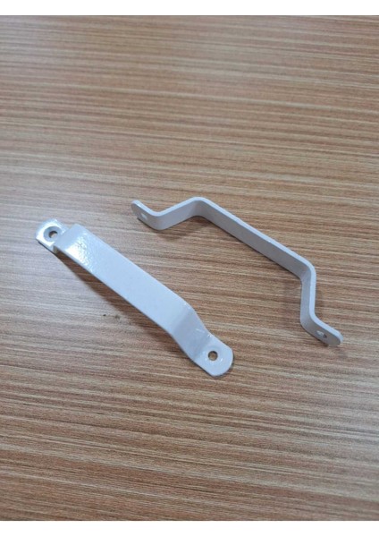 Iki Adet Beyaz Demir Doğrama Kapı Kulp, Üstten Vidalı, 96MM modelleri