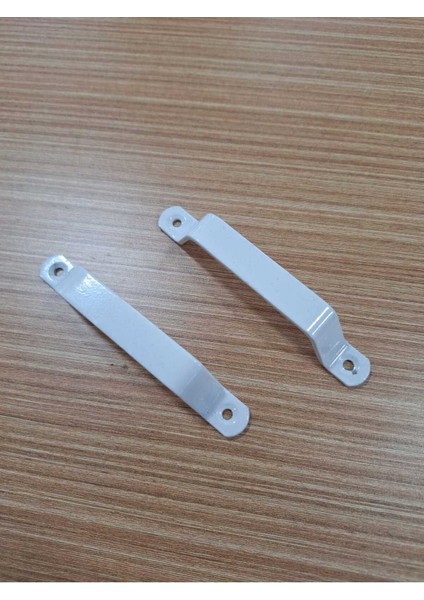 Iki Adet Beyaz Demir Doğrama Kapı Kulp, Üstten Vidalı, 96MM indirimleri