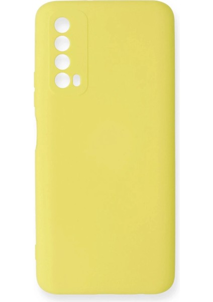 Newface Huawei P Smart 2021 Kılıf Nano Içi Kadife Silikon - Sarı