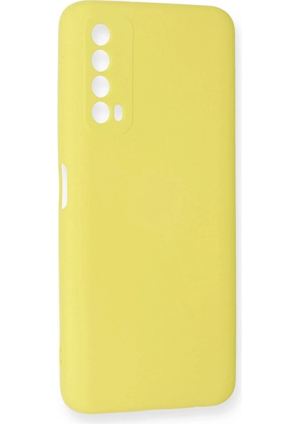 Newface Huawei P Smart 2021 Kılıf Nano Içi Kadife Silikon - Sarı