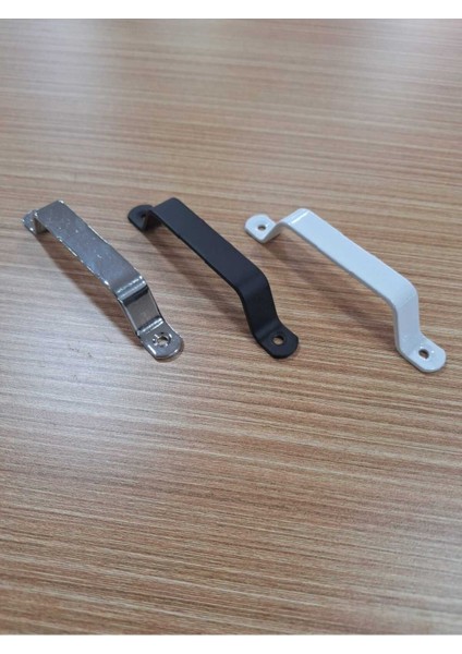 2 Adet Küçük Siyah Demir Kapı Kulpu, Üstten Vidalanabilir, 96MM