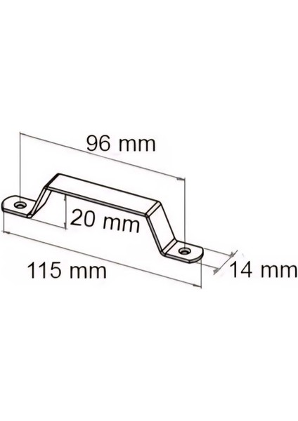 2 Adet Küçük Siyah Demir Kapı Kulpu, Üstten Vidalanabilir, 96MM fiyatları