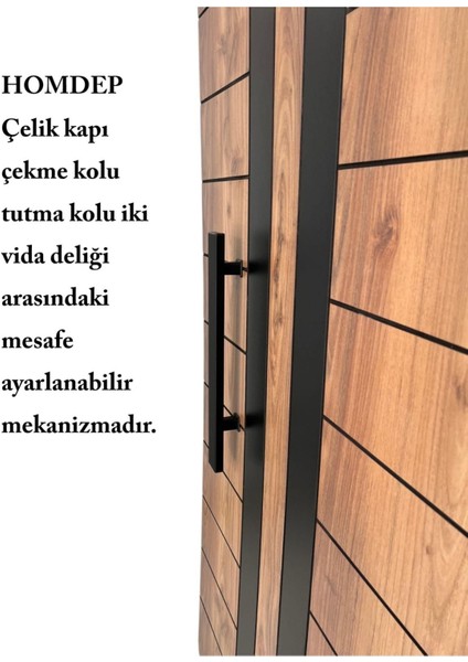Siyah Dikdörtgen Çekme Kolu, 60CM, Dayanıklı ve Şık Tasarım indirimleri