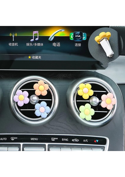 Araç içi Koku Seti, Çiçek Tasarımlı Araç Havalandırma Kokusu, Dekoratif Oto Aksesuar, Araç İçi Koku, Araç İçi Parfüm modelleri