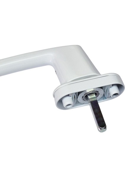 Güvenlikli Pvc Pencere ve Kapı Kolu, Beyaz, Anahtarlı, Çocuk Güvenliği