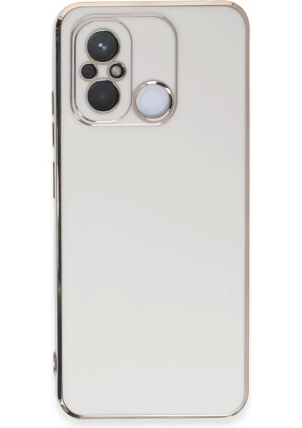 Newface Xiaomi Redmi 12C Kılıf Volet Silikon - Beyaz