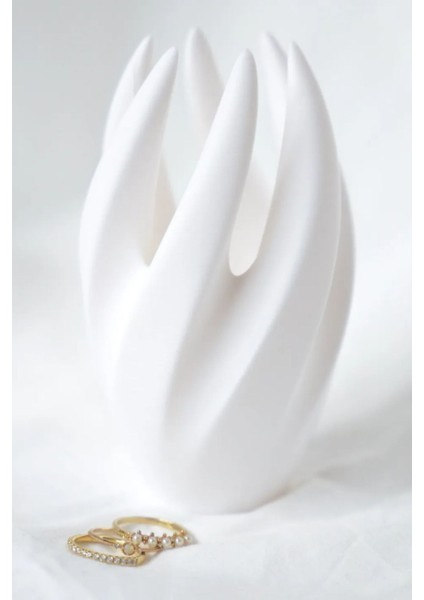 Beyaz Yüzük Düzenleyici, Şık ve Pratik Takı Saklama Çözümü fiyatları