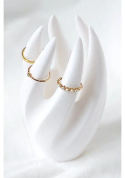 Beyaz Yüzük Düzenleyici, Şık ve Pratik Takı Saklama Çözümü modelleri