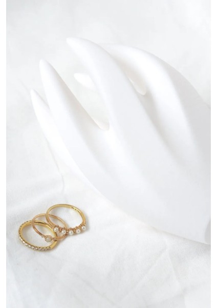 Beyaz Yüzük Düzenleyici, Şık ve Pratik Takı Saklama Çözümü indirimleri