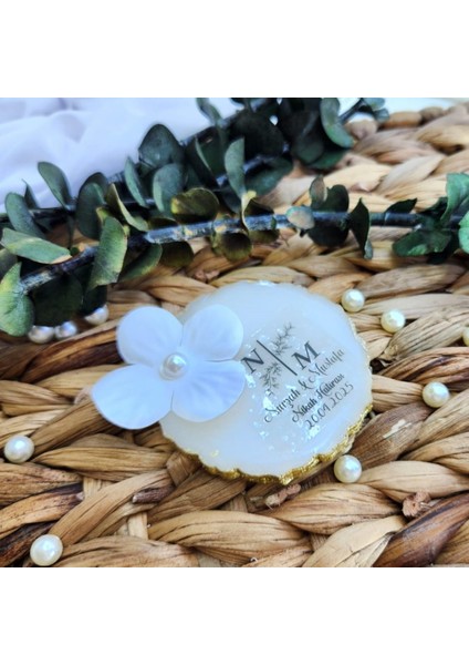 15 Adet Epoksi Magnet Söz Nişan Nikah Sünnet Bebek Hediliyelik Kenarı Renkli