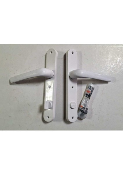 Beyaz Pvc Kapı Kolu, Wc ve Banyo Için Dayanıklı ve Şık Takım modelleri