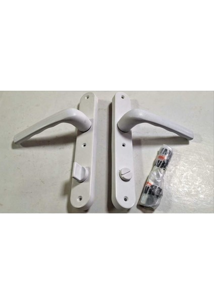 Beyaz Pvc Kapı Kolu, Wc ve Banyo Için Dayanıklı ve Şık Takım indirimleri