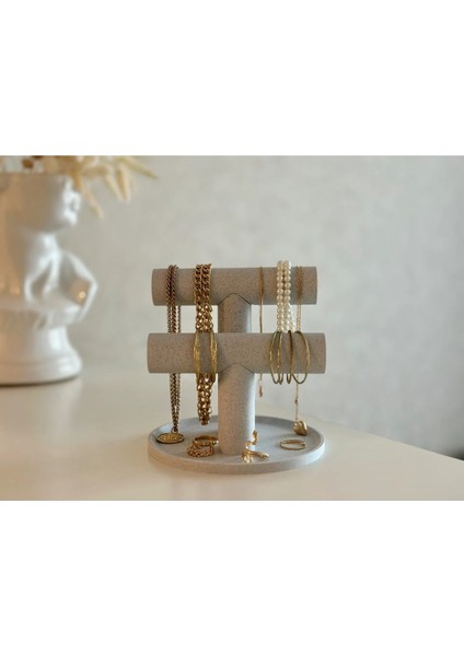 Şık Takı Düzenleyici Standı, Kolyeler, Bilezikler, Yüzükler ve Daha Fazlası Için modelleri