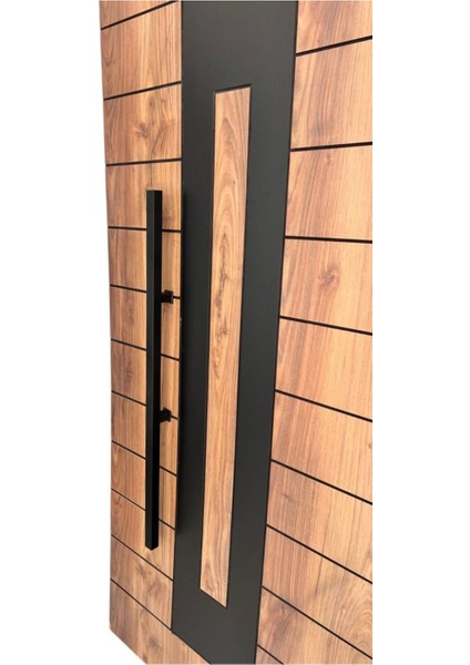Siyah Çelik Kapı Çekme Kolu, Kare Model, 120CM, Dayanıklı ve Şık Tasarım fiyatları