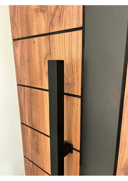Siyah Çelik Kapı Çekme Kolu, Kare Model, 120CM, Dayanıklı ve Şık Tasarım fırsatları