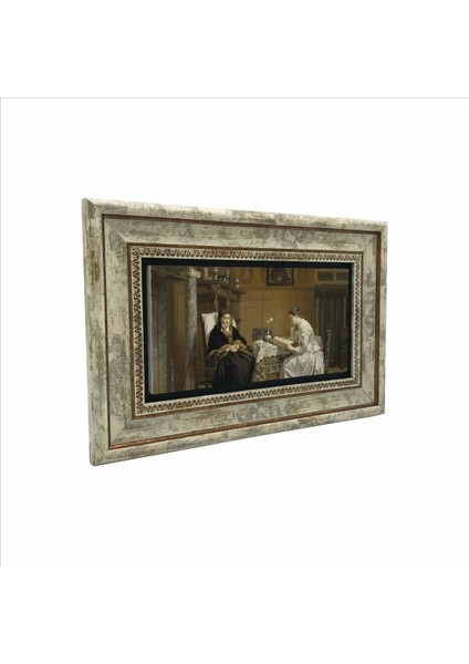Renkli Pazar Sabahı Tablo 20X30CM, Doğal Taş Sanatı, Dekoratif Sanat Eseri