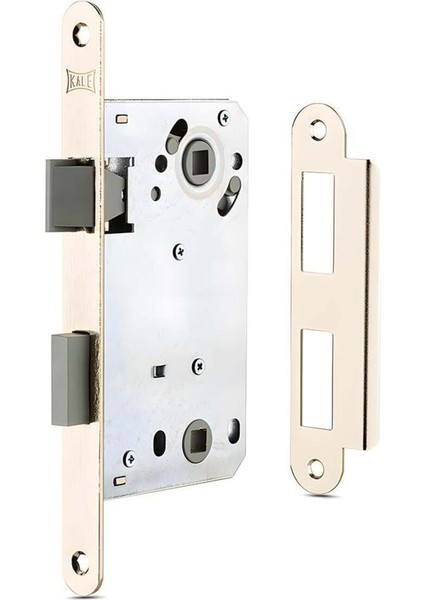 Sessiz Klasik Banyo Tipi Kilit, Nikel Oval 50/18MM, Şık ve Dayanıklı Tasarım