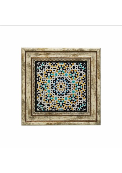 Renkli Fas Islami Desenli Doğaltaş Tablo 25X25 Kd-9 fiyatları