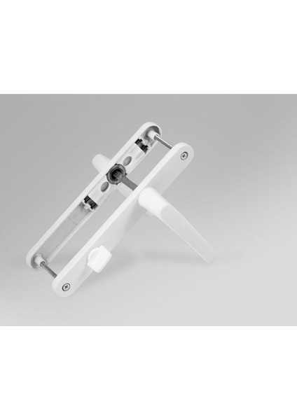 Beyaz Pvc ve Alüminyum Yaylı Balkon Kapı Kolu, Şık ve Dayanıklı Tasarım