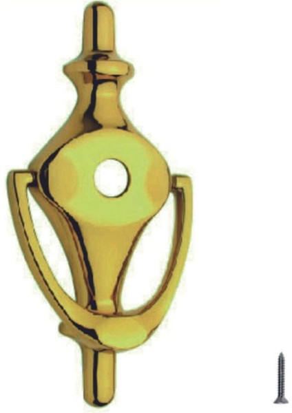 Çelik Kapı Tokmağı, Sarı Renk, Dayanıklı ve Şık Tasarım