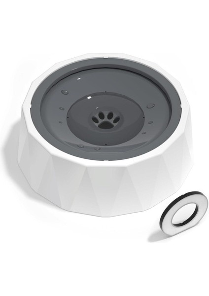 Sıçrama Önleyici Kedi ve Köpek Su Kabı, 1l, Siyah Renk