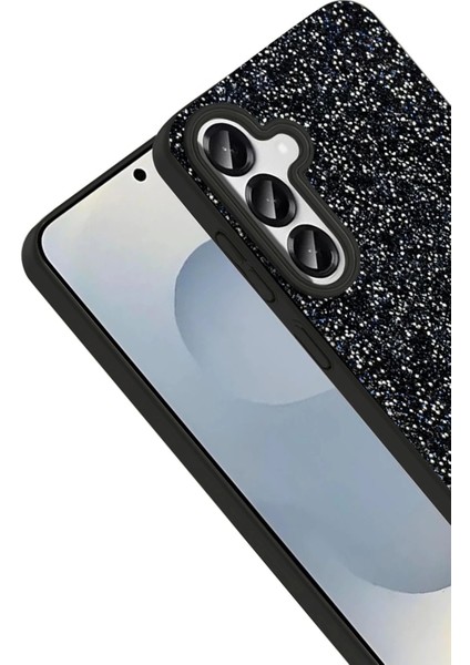 Onegif Samsung Galaxy S25 Bright Simli Kapak - Siyah fiyatları