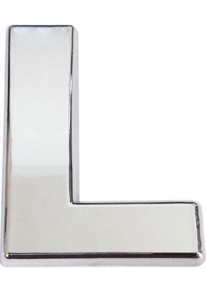 8.5 cm Parlak Krom Yapışkanlı P Harfi, Şık ve Dayanıklı Kapı Dekoru indirimleri