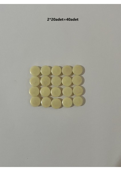 Krem Çelik Kapı Vida Gizleme Tıpası, 40 Adet, Kolay ve Şık Çözümler