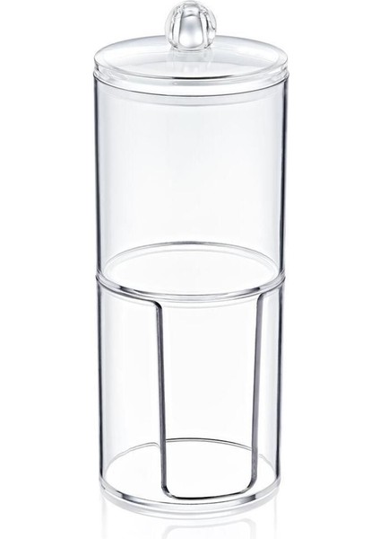 Şeffaf Çift Katlı Pamukluk Silindiri, Temizlik ve Bakım Için Ideal, Dayanıklı ve Hafif