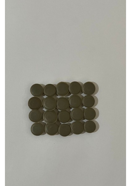 Çelik Kapı Vida Gizleme Tıpası, 20 Adet, Çamur Rengi, Dayanıklı ve Estetik Tasarım