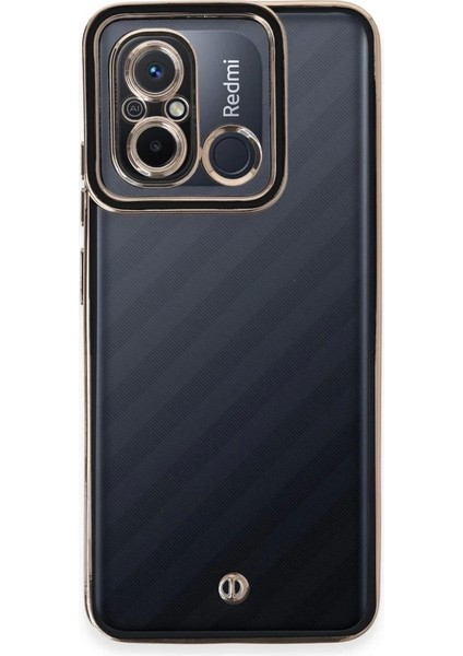 Newface Xiaomi Redmi 12C Kılıf Liva Lens Silikon - Siyah